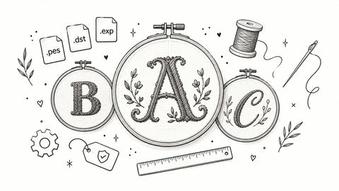 8 Embroidery Patterns Alphabet Resources
