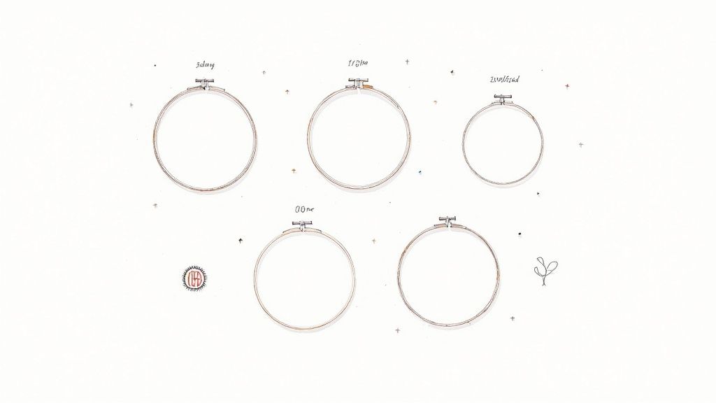 Embroidery Hoop Size Chart for Perfect Stitches BSew Inn