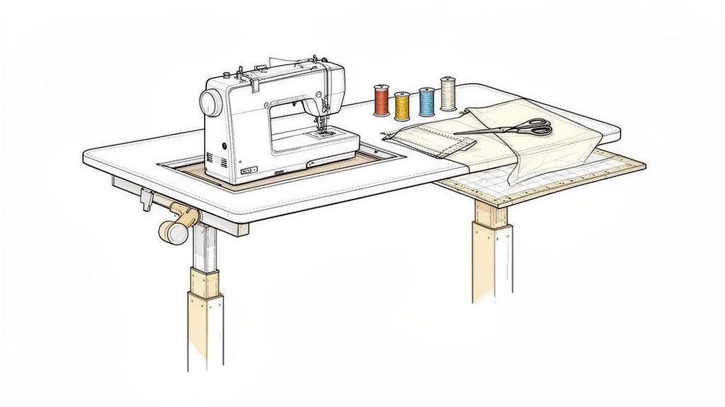 The Ultimate Guide to Height Adjustable Sewing Tables – B-Sew Inn