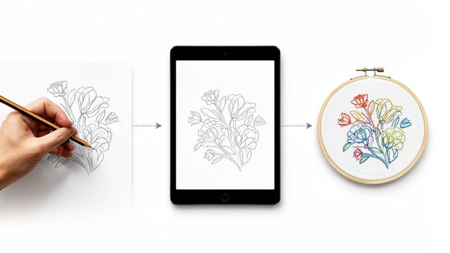 How Do I Digitize a Drawing? A Guide from Sketch to Stitch – B-Sew Inn