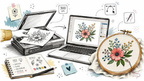 How to Digitize Artwork for Embroidery & Crafts
