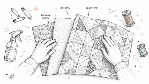 How to Layer a Quilt for a Perfect Finish