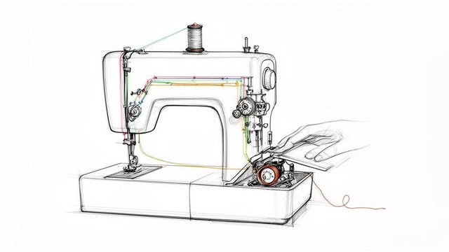 How to Thread a Sewing Machine A Guide for Perfect Stitches – B-Sew Inn