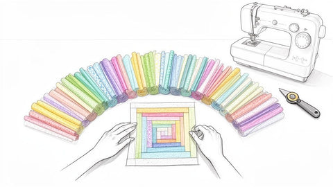 Jelly Roll Quilt Patterns for Beginners to Start Sewing Today