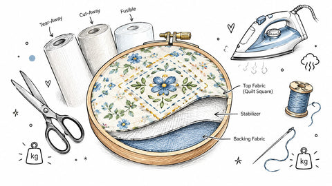 Quilters Select Stabilizer Guide for Quilting and Embroidery