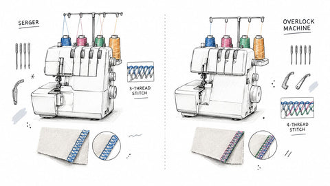 Serger vs Overlock Machine: What's the Difference