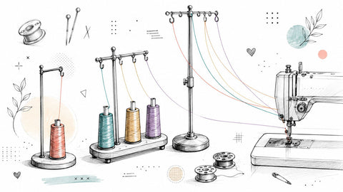 Sewing Machine Thread Stand Guide: Types, Setup & Tips