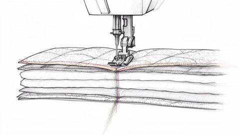 Stitch Layers What is stitch in the ditch: A Beginner's Guide to Invisible Quilt Sea ...