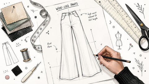 How to Draft a Wide Leg Pants Pattern That Actually Fits