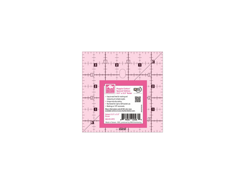 Quilters Select Non Slip Quilting Ruler - 3.5" x 3.5" Poppie Cotton
