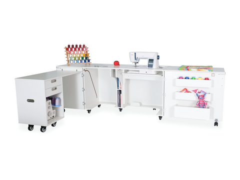 Kangaroo Aussie Dual Rail Electric Lift Sewing & Serger Cabinet