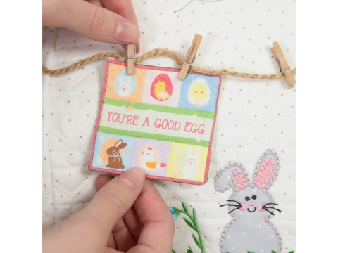 Kimberbell Hoppin Down the Bunny Trail Bench Pillow Kit