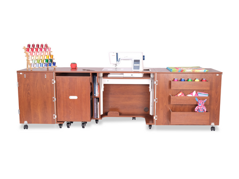 Kangaroo Aussie Dual Rail Electric Lift Sewing & Serger Cabinet