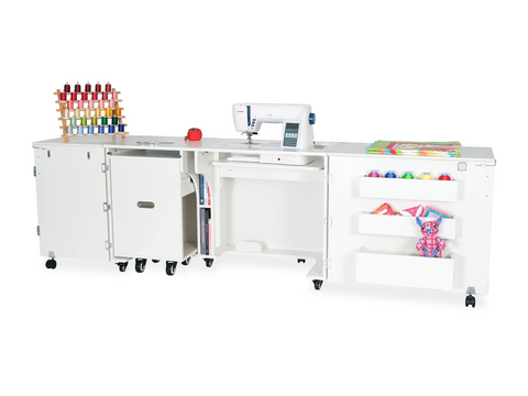 Kangaroo Aussie Dual Rail Electric Lift Sewing & Serger Cabinet