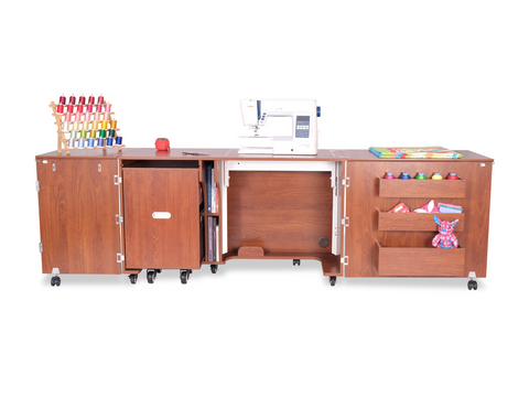 Kangaroo Aussie Dual Rail Electric Lift Sewing & Serger Cabinet