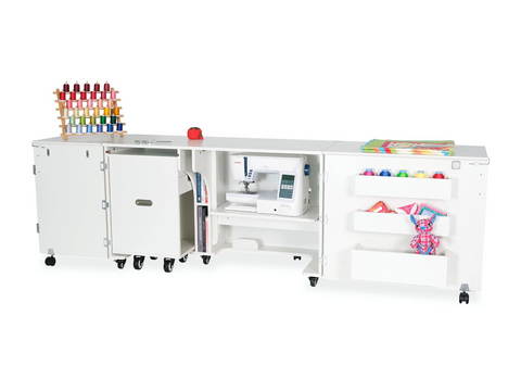 Kangaroo Aussie Dual Rail Electric Lift Sewing & Serger Cabinet