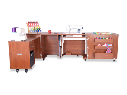 Kangaroo Aussie Dual Rail Electric Lift Sewing & Serger Cabinet