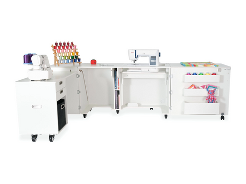 Kangaroo Aussie Dual Rail Electric Lift Sewing & Serger Cabinet