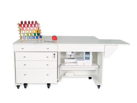 Kangaroo & Joey Dual Rail Electric Lift Sewing Cabinet