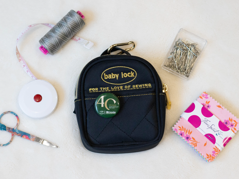 Baby Lock Nano Mini Tote with Gold Logo & Components