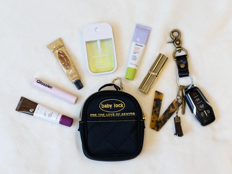 Baby Lock Nano Mini Tote with Gold Logo & Components