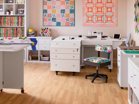 Kangaroo & Joey Dual Rail Electric Lift Sewing Cabinet