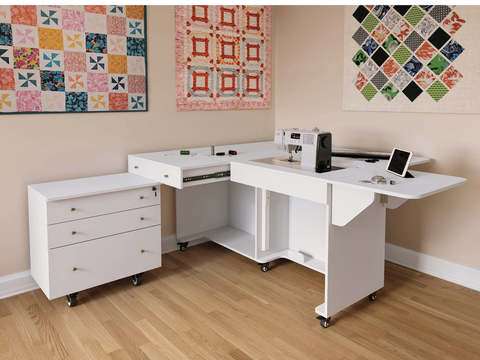 Kangaroo & Joey Dual Rail Electric Lift Sewing Cabinet