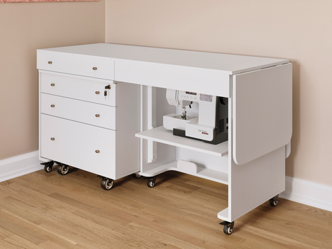 Kangaroo & Joey Dual Rail Electric Lift Sewing Cabinet