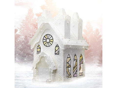 OESD Winter Village Freestanding Cathedral