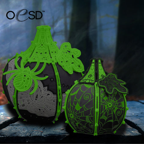 OESD Freestanding Spider Web Pumpkins