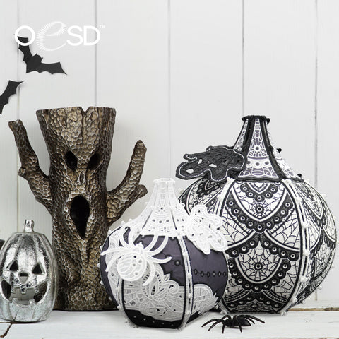 OESD Freestanding Spider Web Pumpkins