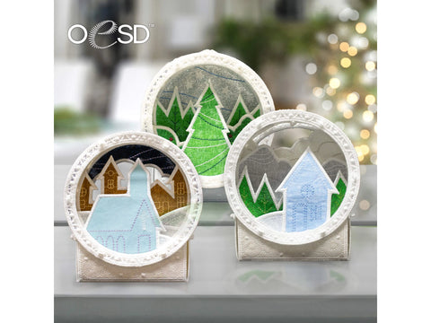 OESD Freestanding Shadow Box Ornaments