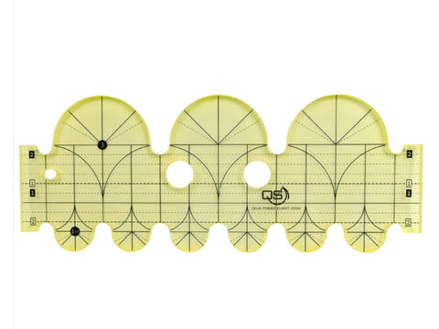 Quilters Select Diameter Arc Ruler - 4" x 2"