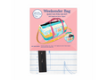 A June Tailor Weekender Bag Quilt-As-You-Go Kit with a colorful quilted bag.