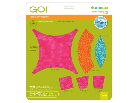 AccuQuilt GO! Double Wedding Ring-11 ½” Finished (2-Die Set)