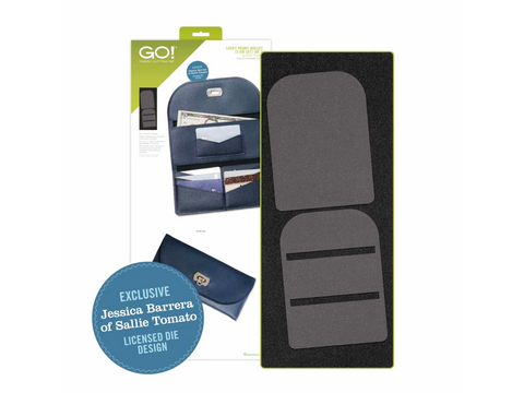 A GO! Lucky Penny Wallet 2-die set by Sallie Tomato is displayed.