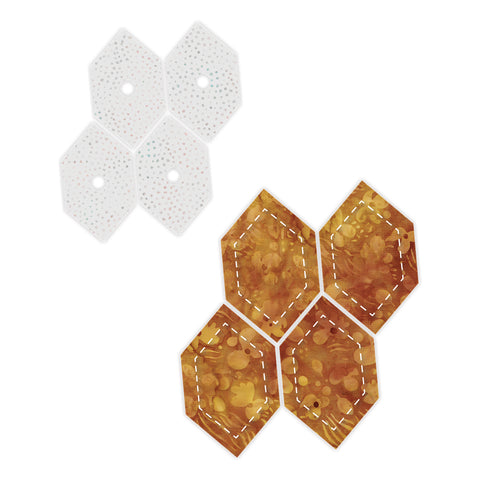AccuQuilt GO! English Paper Piecing Honeycomb - 1" Finished Sides