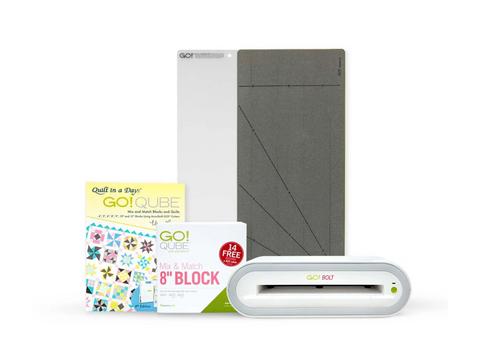 Ready. Set. GO! Bolt™ Ultimate Fabric Cutting System – 8" GO! Qube Block