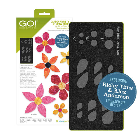 AccuQuilt GO! Garden Variety #1 by Ricky Tims & Alex Anderson (Raw Edge)
