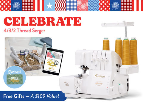 Baby Lock Celebrate 4/3/2 Thread Serger with JetAir™ Threading System