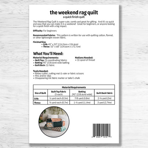 Studio M The Weekend Rag Quilt
