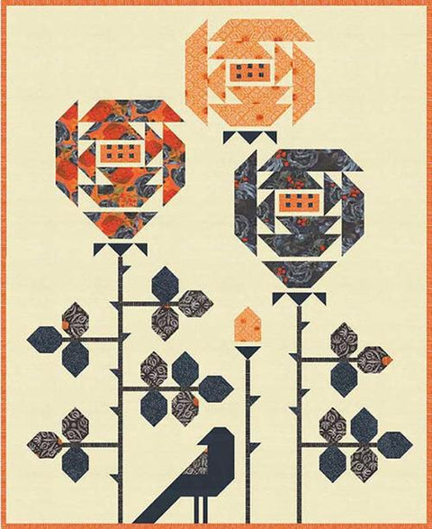 Visitor Among the Roses by Robin Pickens Quilt Pattern