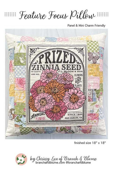 Feature Focus Quilted Pillow Pattern by Branch & Blume