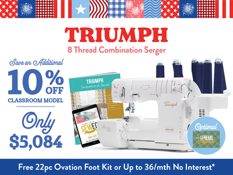 Baby Lock Triumph 8-Thread Combination Serger with RevolutionAir™ Threading