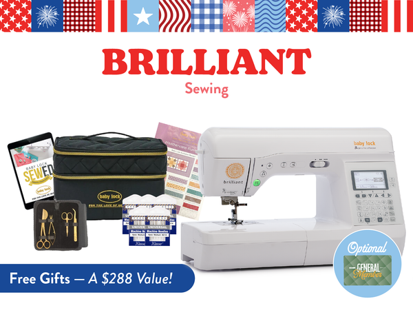 Baby Lock Brilliant Sewing Machine – B-Sew Inn