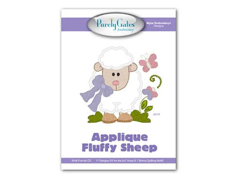 Purely Gates Applique Fluffy Sheep