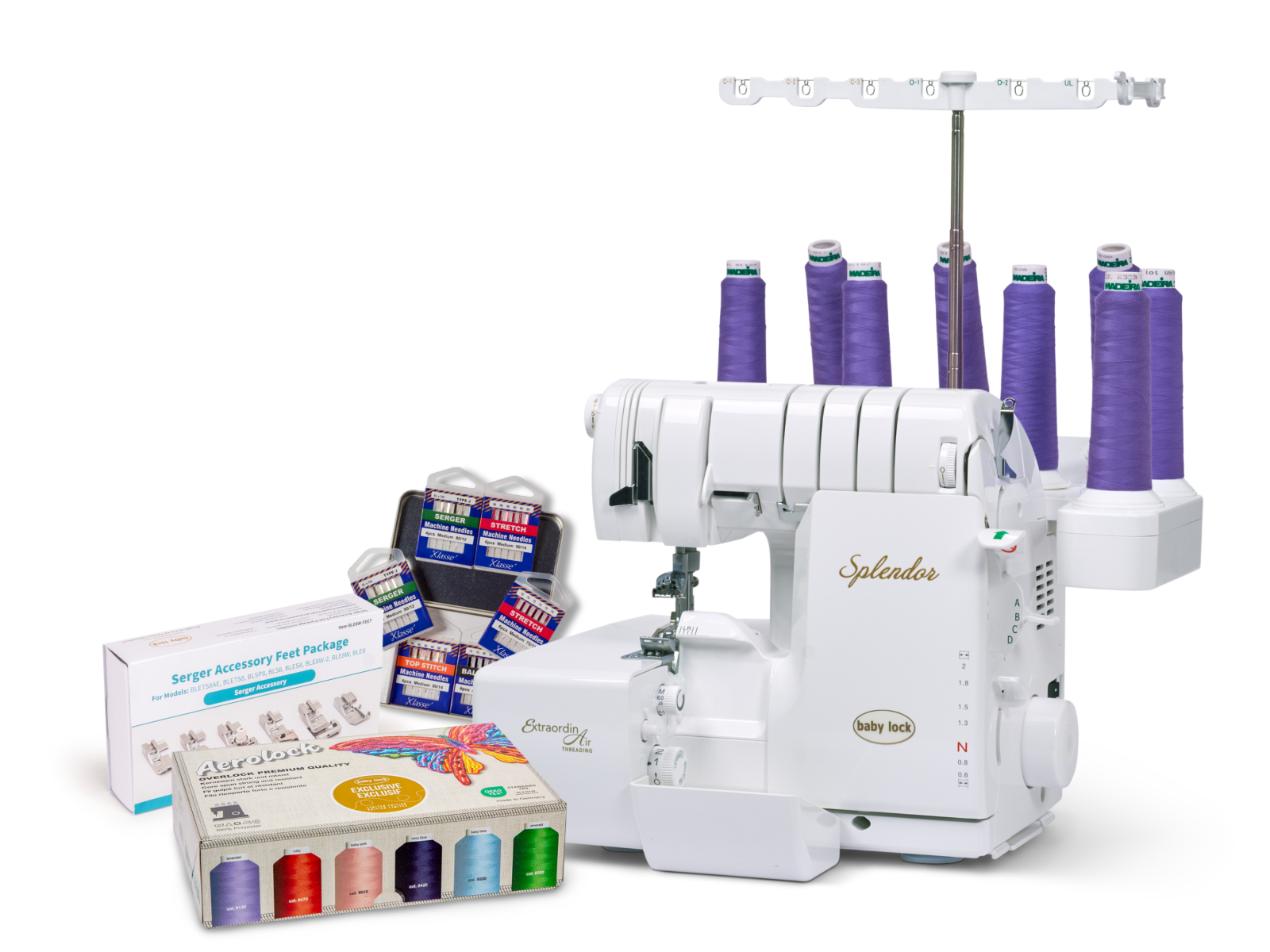 8 Thread Comb NEW! Baby Lock Splendor 8-Thread Combination Serger - Classroom Model ...