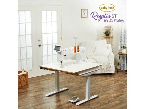 Baby Lock 20" Regalia Stationary Machine with Height Adjustable Lift Table