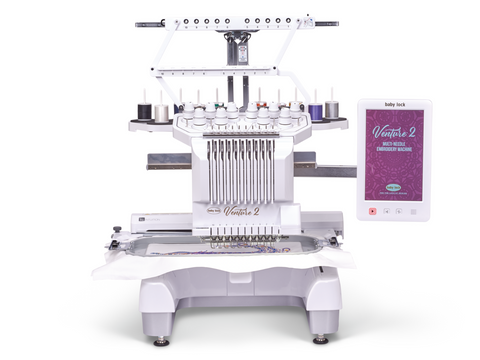 NEW! Baby Lock Venture 2 10-Needle Free Arm Embroidery Machine