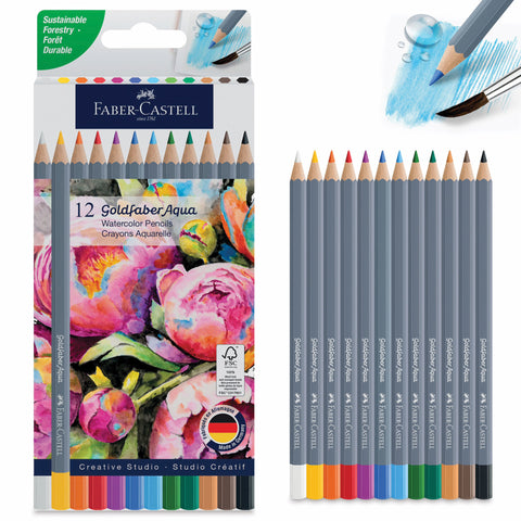 Goldfaber Aqua Watercolor Pencils Box of 12